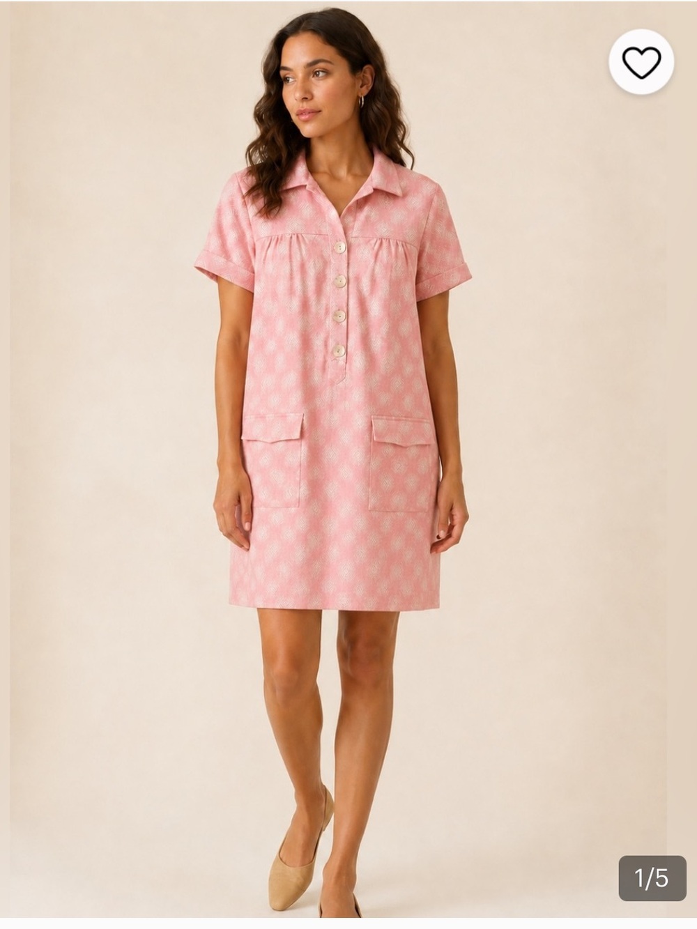 Tyler Böe Retro Knit Button-Front Shift Dress. Size XL.